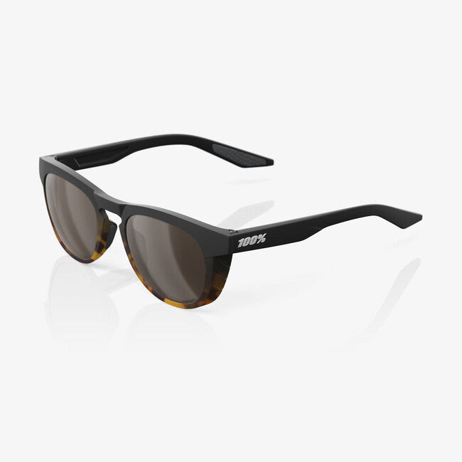 100% Γυαλιά Ηλίου Slent Soft Tact Fade, Μαύρο / Havana