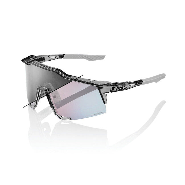 100% Γυαλιά Ηλίου Speedcraft, Polished Translucent Grey - Rose Gold Mirror Photochromic Lens