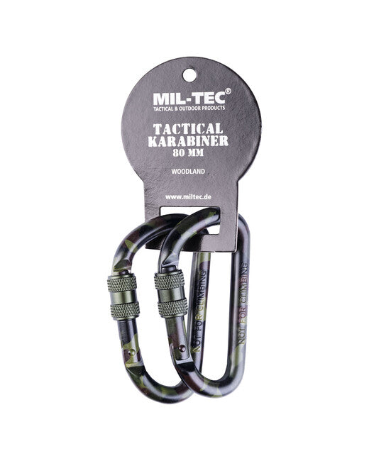 Mil-Tec Τακτικός Καραμπίνας Συσπείρωσης 80 mm, Woodland, Ζεύγος