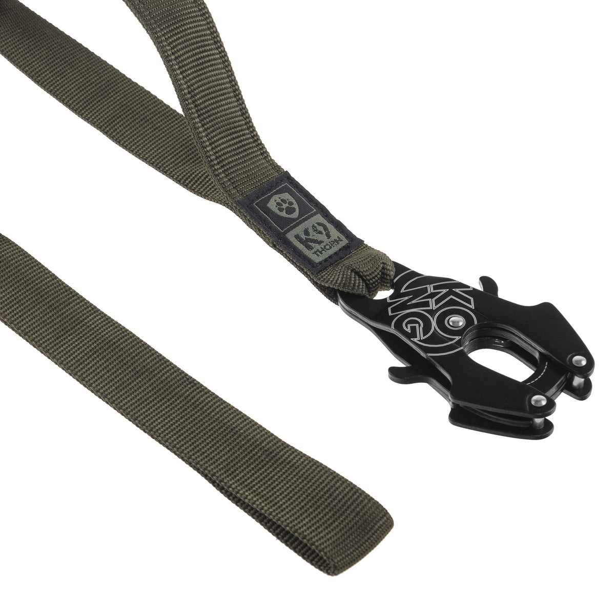 K9 Thorn Kong Frog vodítko s tlmičom, olivové, 150 cm