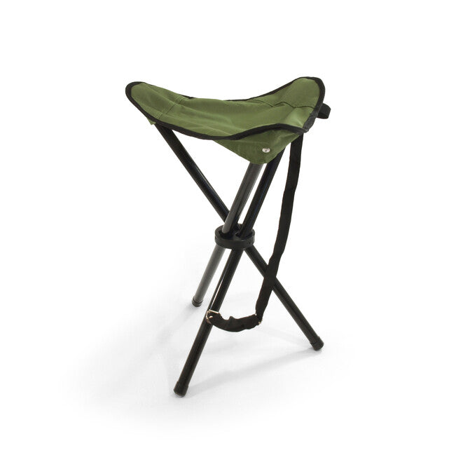 BasicNature Travelchair Τριπόδι Καρέκλα, πράσινο χάλυβα