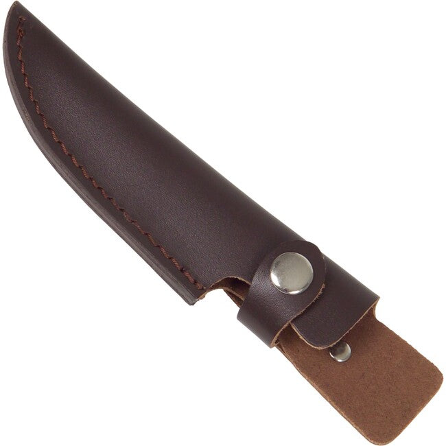 Haller Jagd Μαχαίρι με Σταθερή Λάμα 110 mm, Wurzelholz, Δερμάτινη Θήκη