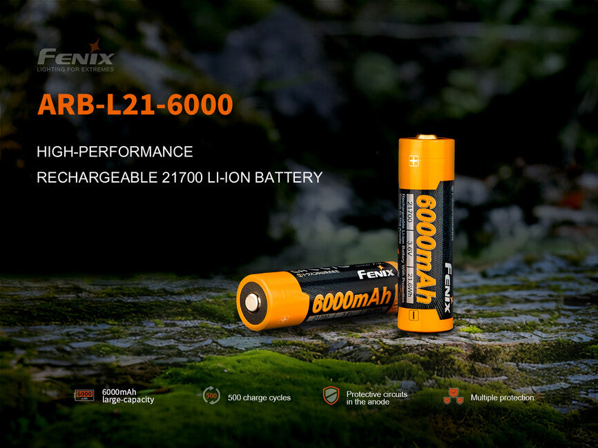 Fenix 21700 Επαναφορτιζόμενη Μπαταρία Li-Ion, 6000 mAh