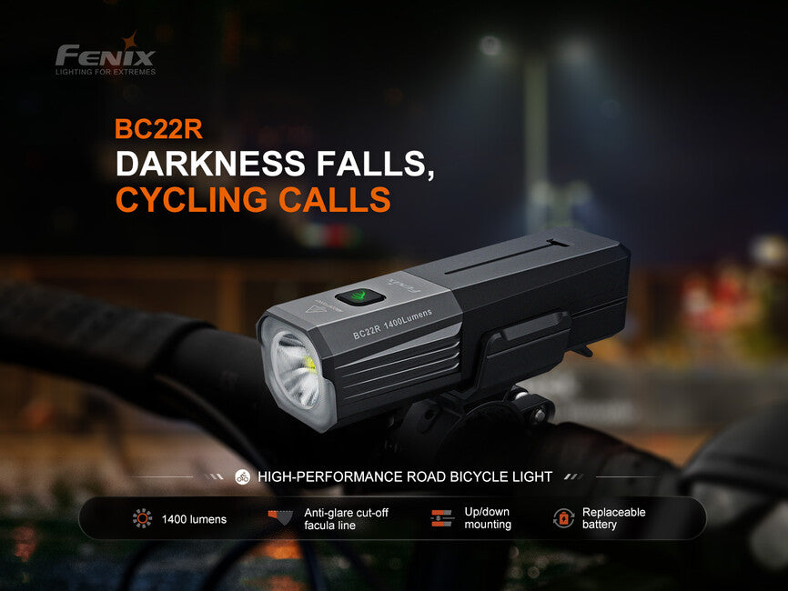 Fenix BC22R Επαναφορτιζόμενο Φως Ποδηλάτου