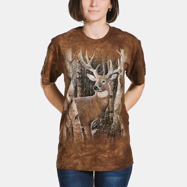 The Mountain 3D μπλουζάκι ελάφι στο δάσος, unisex