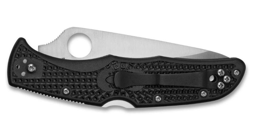Spyderco Endura 4 Lightweight Σπαθί Τσέπης Serrated 9,5cm, Μαύρο, FRN