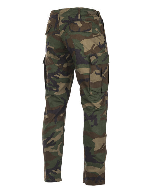 Mil-Tec US BDU SLIM FIT Παντελόνι Πεδίου rip-stop, woodland