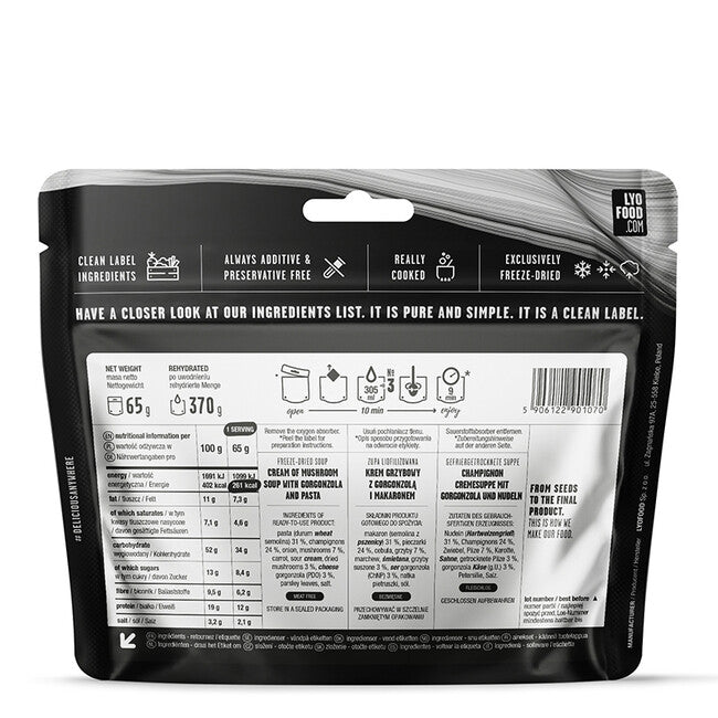LYOfood Κρεμώδης Σούπα Μανιταριών 370g