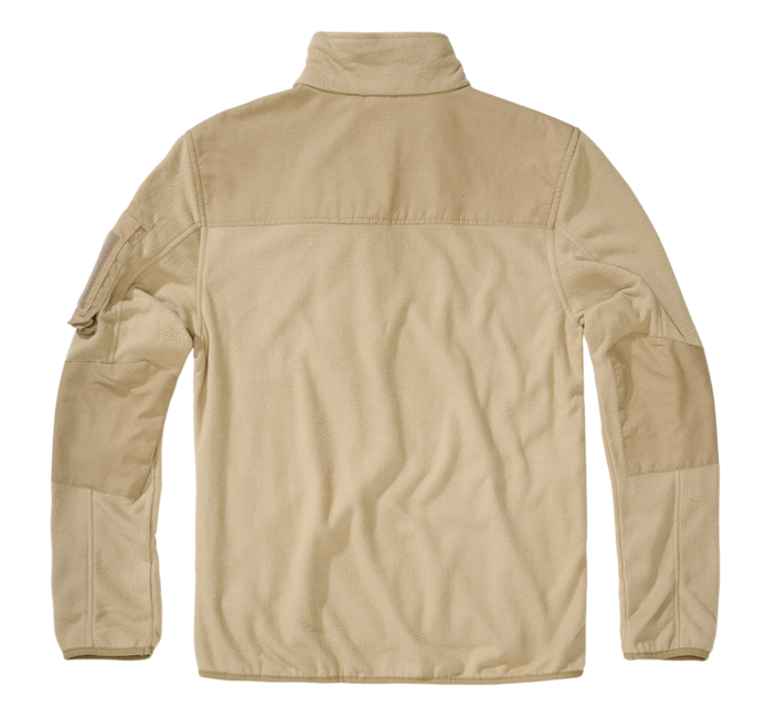 Brandit Φούτερ Fleece Ripstop με Φερμουάρ, Camel
