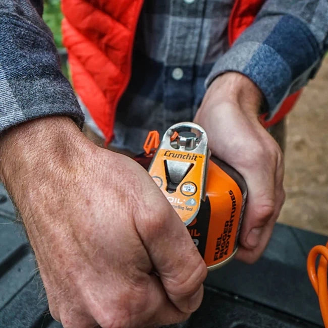 Jetboil CrunchIt™ Fuel Canister Recycling Tool, Εργαλείο Διάτρησης Άδειων Χάρτινων Κιλών