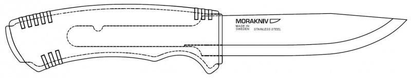 Mora of Sweden Bushcraft SRT Μαχαίρι, Μαύρο