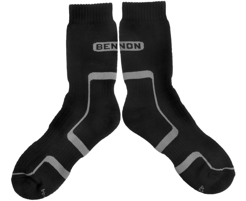 BENNON TREK SOCK κάλτσες trekking, μαύρο/γκρι
