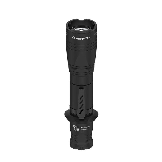 ArmyTek Dobermann Pro Φακός Τσέπης LED, White, Λειτουργία με Επαναφορτιζόμενη Μπαταρία, 1400 lm, 114 g