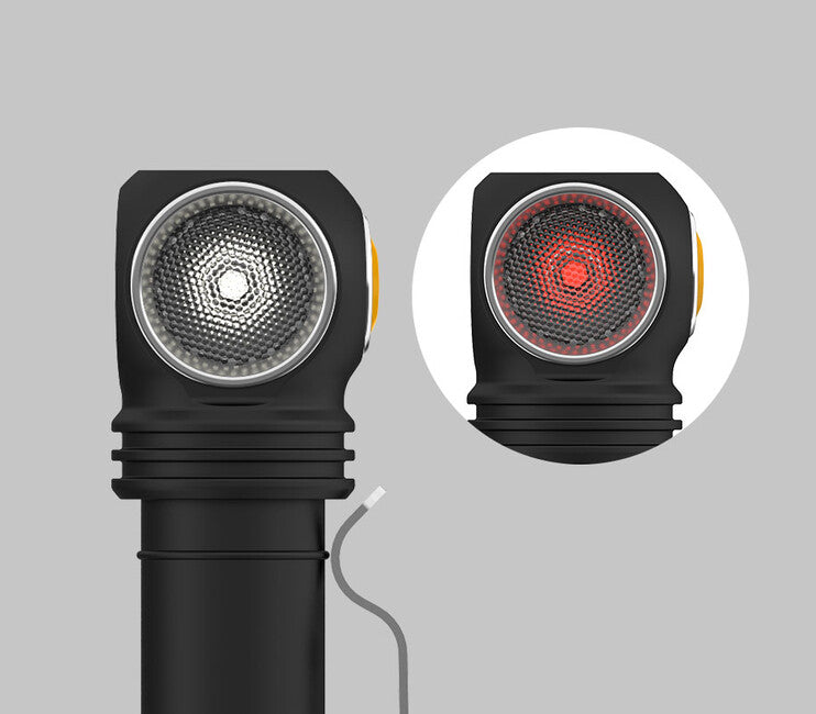 ArmyTek Wizard C2 WR κεφαλόφωτο LED με μαγνητικό στήριγμα τροφοδοσία από συσσωρευτή 1100 lm 3 h 65 g, Λευκό & Κόκκινο