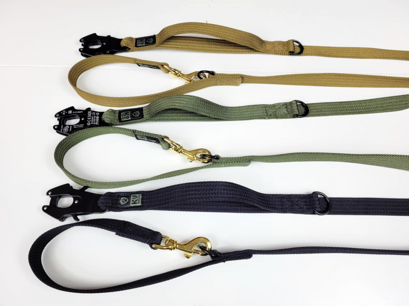 K9 Thorn Αμφίπλευρο Λουρί με Καραμπίνα Kong Frog, Μαύρο, 255cm