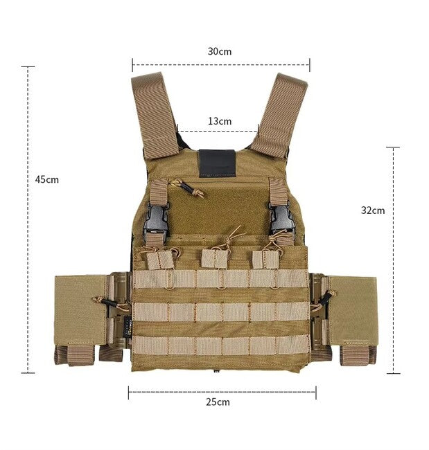 DRAGOWA Tactical Lightning αμάνικο γιλέκο τακτικό, λαδί
