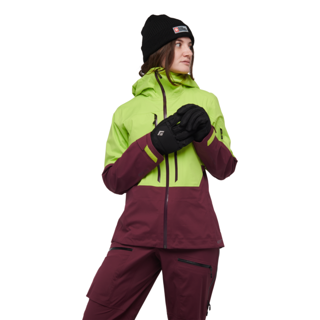 Black Diamond Recon Lt Stretch Shell Μπουφάν Σκι Γυναικείο, aloe-blackberry