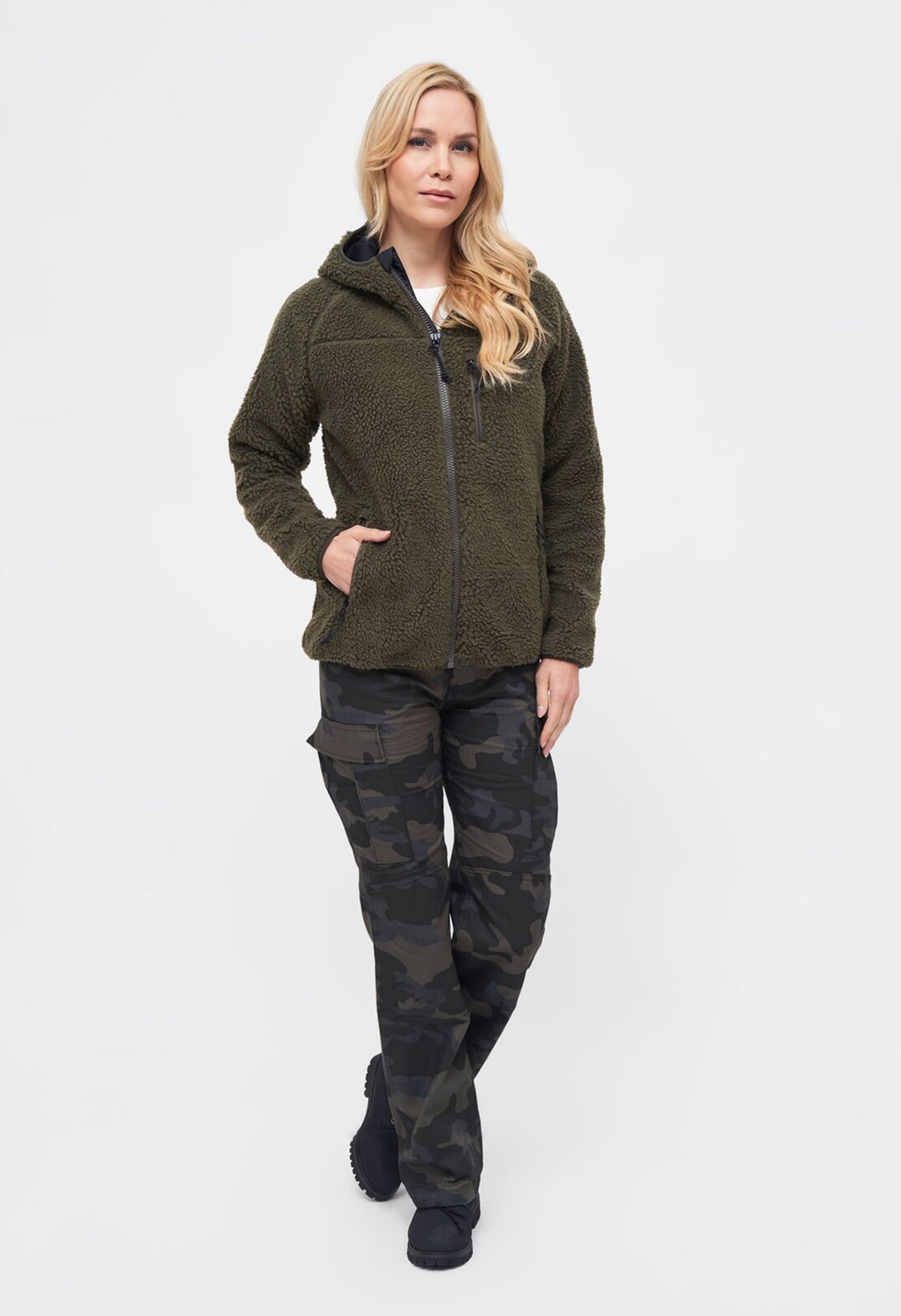 Brandit BDU Ripstop dámske nohavice, darkcamo