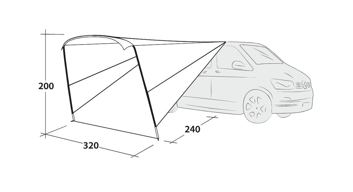 Outwell Touring Canopy Σκίαστρο Αυτοκινήτου