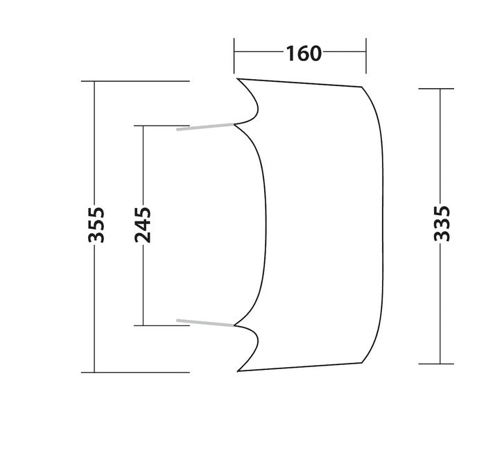 Outwell Air Shelter Σύνδεσμος Σκηνής Πρόσθετο Κάλυμμα