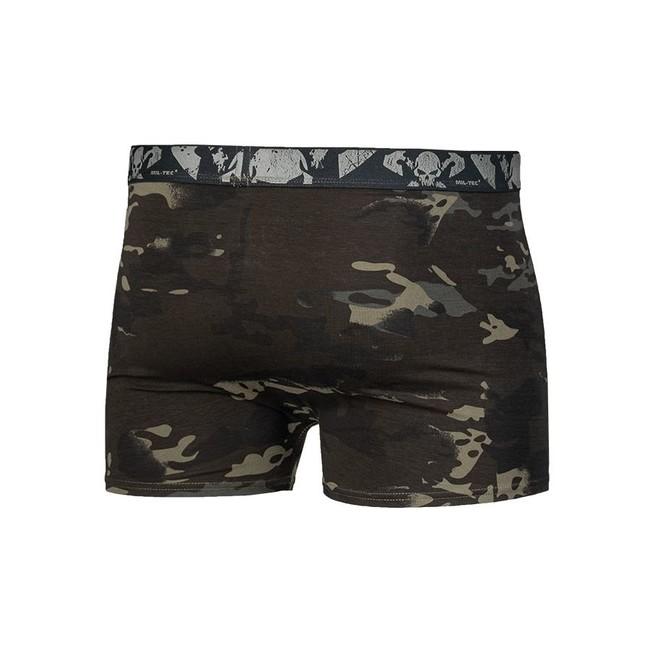 Mil-Tec Skull ανδρικά εσώρουχα 2τεμ, multitarn black