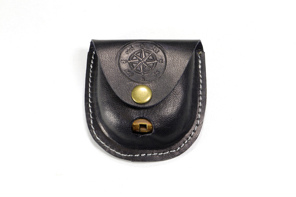 Origin Outdoors Pocket Compass Vintage Ορειχάλκινη Σοβιετική Τσέπης Πυξίδα με Δερμάτινη Θήκη