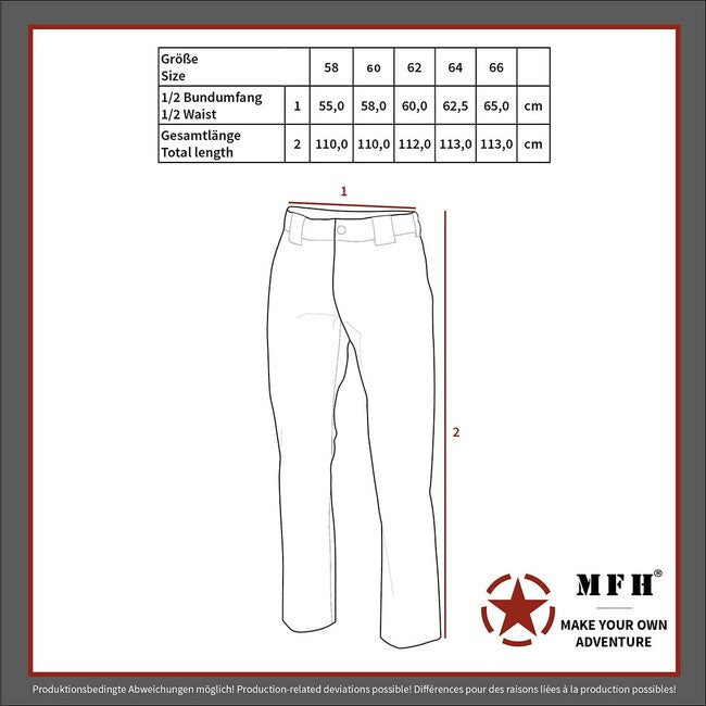 BW Field Pants Παντελόνι, BW camo, 5 χρώματα, Μεγάλα μεγέθη