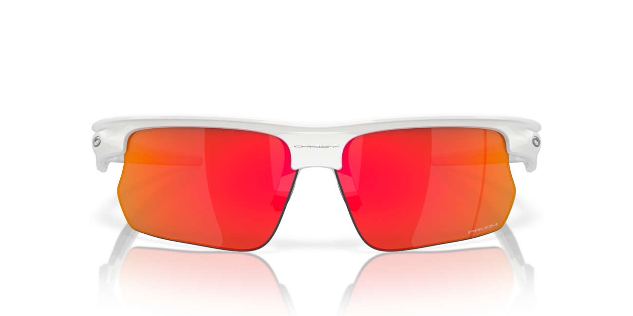 Oakley BISPHAERA Γυαλιά Ηλίου με Σκελετό Polished White και Φακούς Prizm Ruby, 68