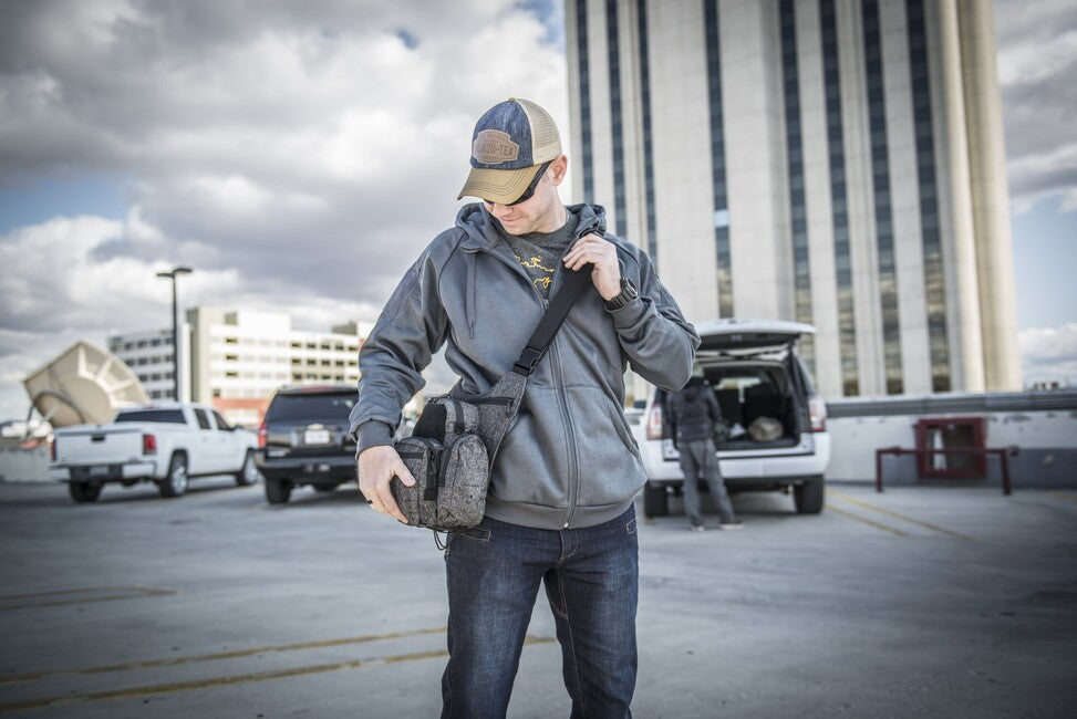Helikon-Tex URBAN TACTICAL HOODIE Φούτερ FullZip, Melange Black-Grey