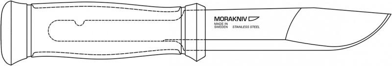 Mora of Sweden Outdoor 2000 Μαχαίρι, Λαδί