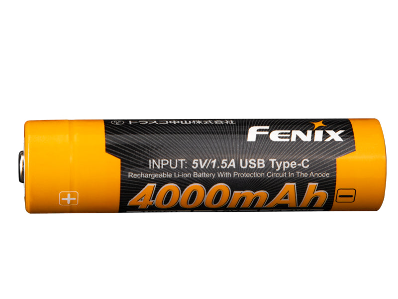 Fenix 18650 Επαναφορτιζόμενη Μπαταρία USB-C 4000 mAh (Li-Ion)