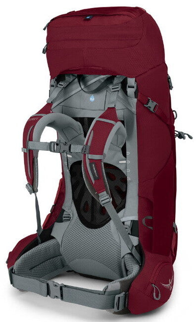 OSPREY ARIEL 55 II σακίδιο πλάτης τουριστικό, κρασί κόκκινο
