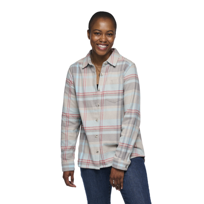 Black Diamond Project Flannel Φλανέλα Πουκάμισο Γυναικείο, pewter-belay blue plaid