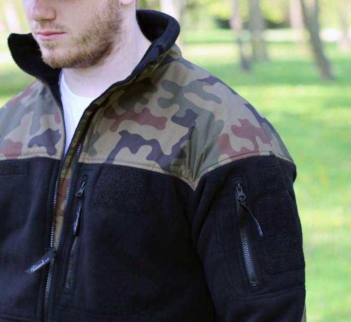 Helikon-Tex Infantry Fleece Μπουφάν, μαύρο woodland, 330g/m2