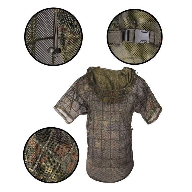 Mil-Tec Ghillie Sniper μασκέ καμουφλάζ, flecktarn