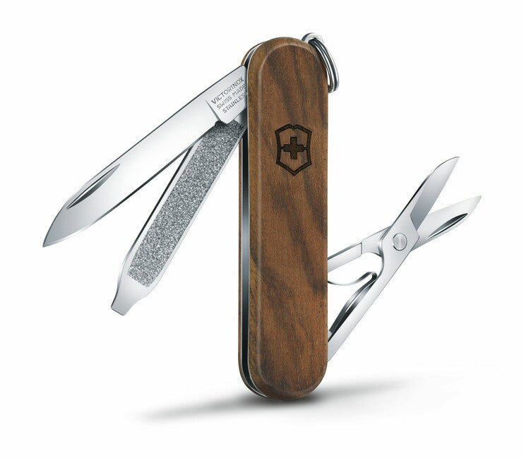 Victorinox Classic SD Πολυλειτουργικό Μαχαίρι Wood 58 mm, Καρυδί, 5 Λειτουργίες