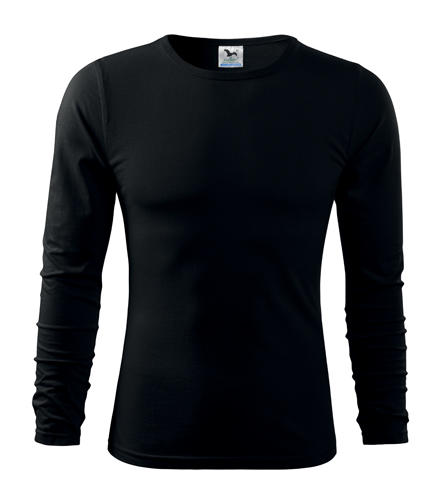 Malfini Fit-T μπλουζάκι με μακρύ μανίκι 160g/m2, μαύρο