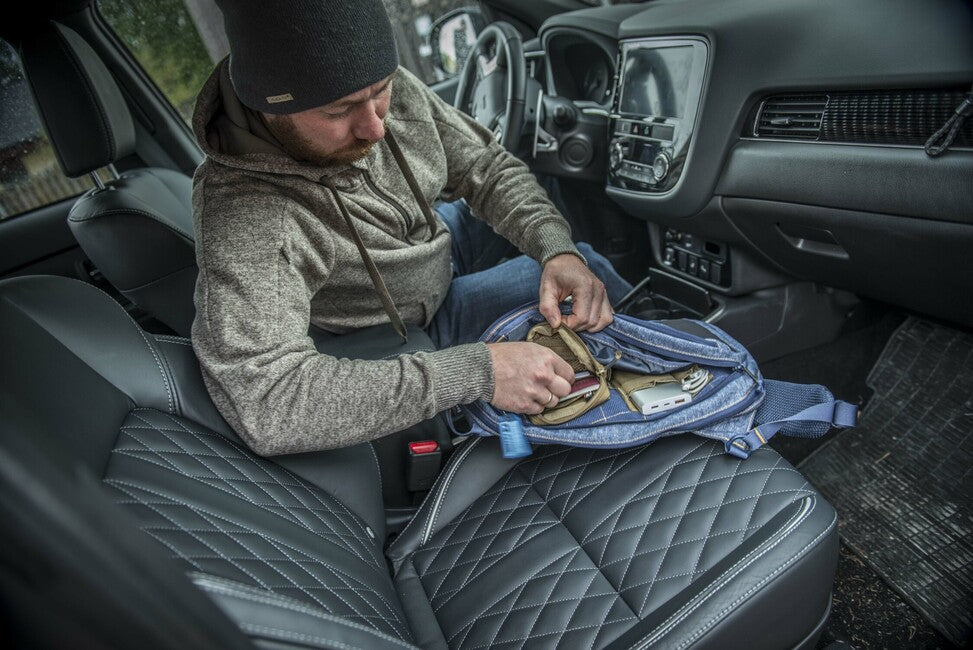 Helikon-Tex Covert Φούτερ Tactical με Κουκούλα (FullZip), Melange Blue