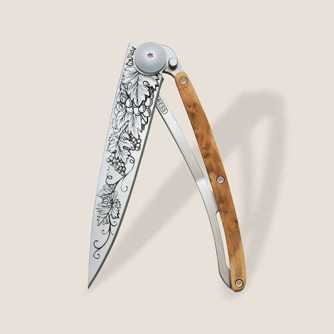 Deejo Tattoo Wood Grand Cru Μαχαίρι Πτυσσόμενο