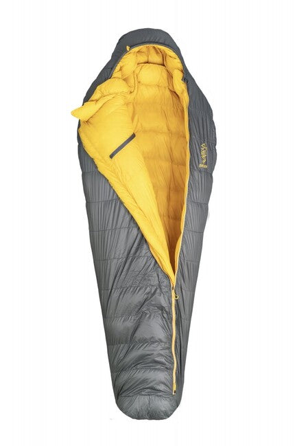 Patizon Dpro 590 Three-Season Sleeping Bag M Left, Green/Gold