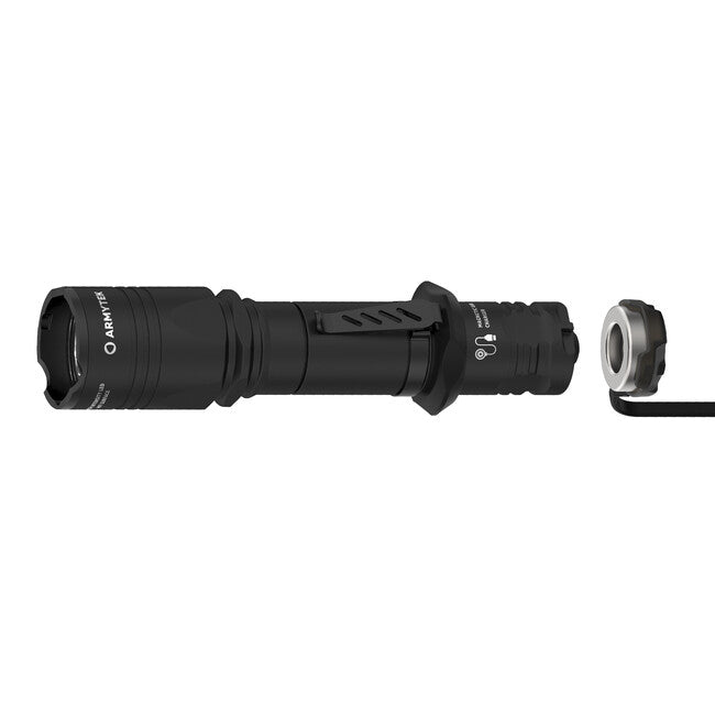 ArmyTek Dobermann Pro Φακός Τσέπης LED, White, Λειτουργία με Επαναφορτιζόμενη Μπαταρία, 1400 lm, 114 g