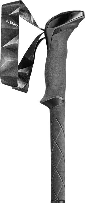 LEKI Makalu FX Carbon AS ραβδοί πεζοπορίας, ανοιχτό ανθρακί-φωτεινό κόκκινο-μαύρο, 110 - 130 cm