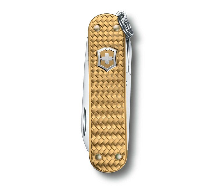 Victorinox Classic SD Precious Alox Πολυλειτουργικό Μαχαίρι Brass Gold 58mm, Χρυσή Ορείχαλκος