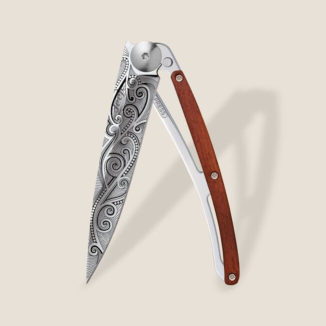 Deejo Tattoo Mirror Αναδιπλούμενο Μαχαίρι coralwood Pacific