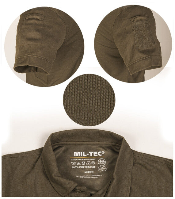 Mil-Tec Πολό Tactical, Μαύρο