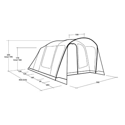 Outwell Sunhill 5 Air σκηνή για 5 άτομα