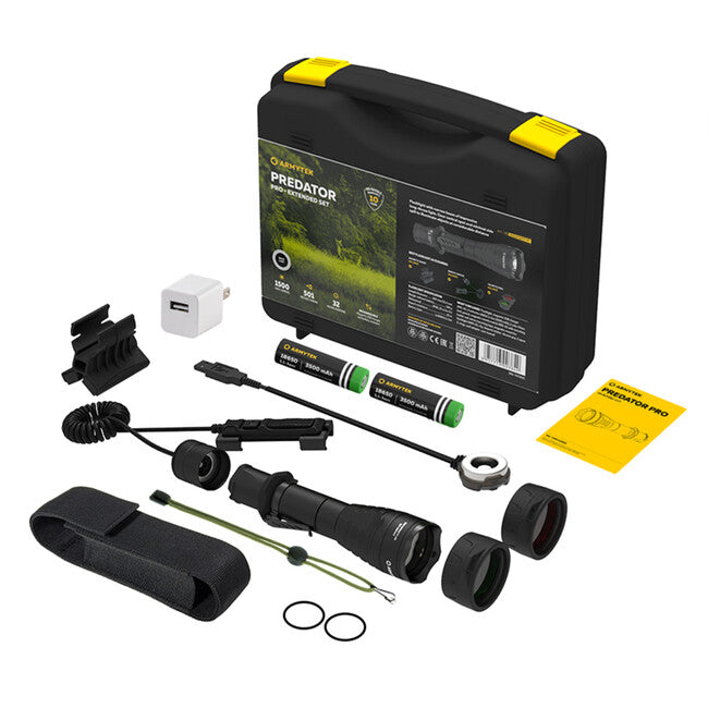 ArmyTek Predator Pro Magnet USB Extended set τακτικό, θερμό λευκό