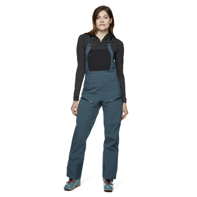 Black Diamond Recon Stretch Bibs Παντελόνι Γυναικείο με Τράκες, Azurite