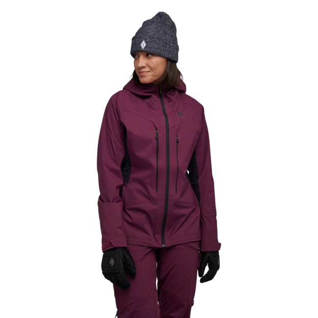 Black Diamond Dawn Patrol Hybrid Shell μπουφάν μετάβασης γυναικείο, blackberry-black