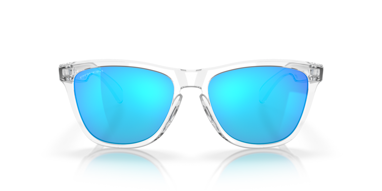 Oakley FROGSKINS Ηλιακά Γυαλιά με Σκελετό Crystal Clear και Φακούς Prizm Sapphire Iridium 55